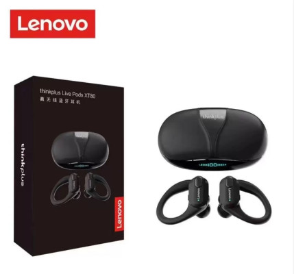   Стерео Bluetooth безжични слушалки със зареждащ кейс Lenovo thinkplus Live Pods XT80 TWS Earbuds черни